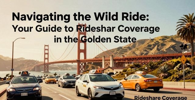 Navigating the Wild Ride: Your Guide to Rideshare Coverage in the Golden State — Rideshare Insurance Coverage for Uber & Lyft Drivers